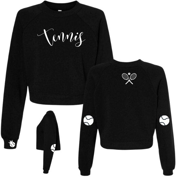Tennis Script Crew Sweatshirt - Personalize it!