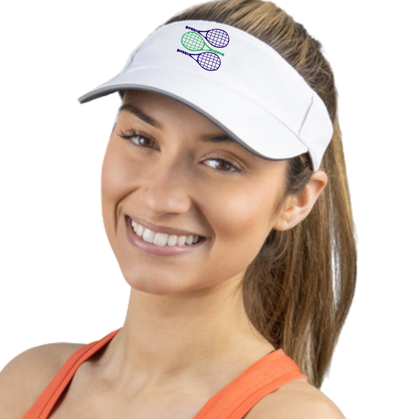 Stacked Rackets Collection - Game Day Visor - Personalize It!