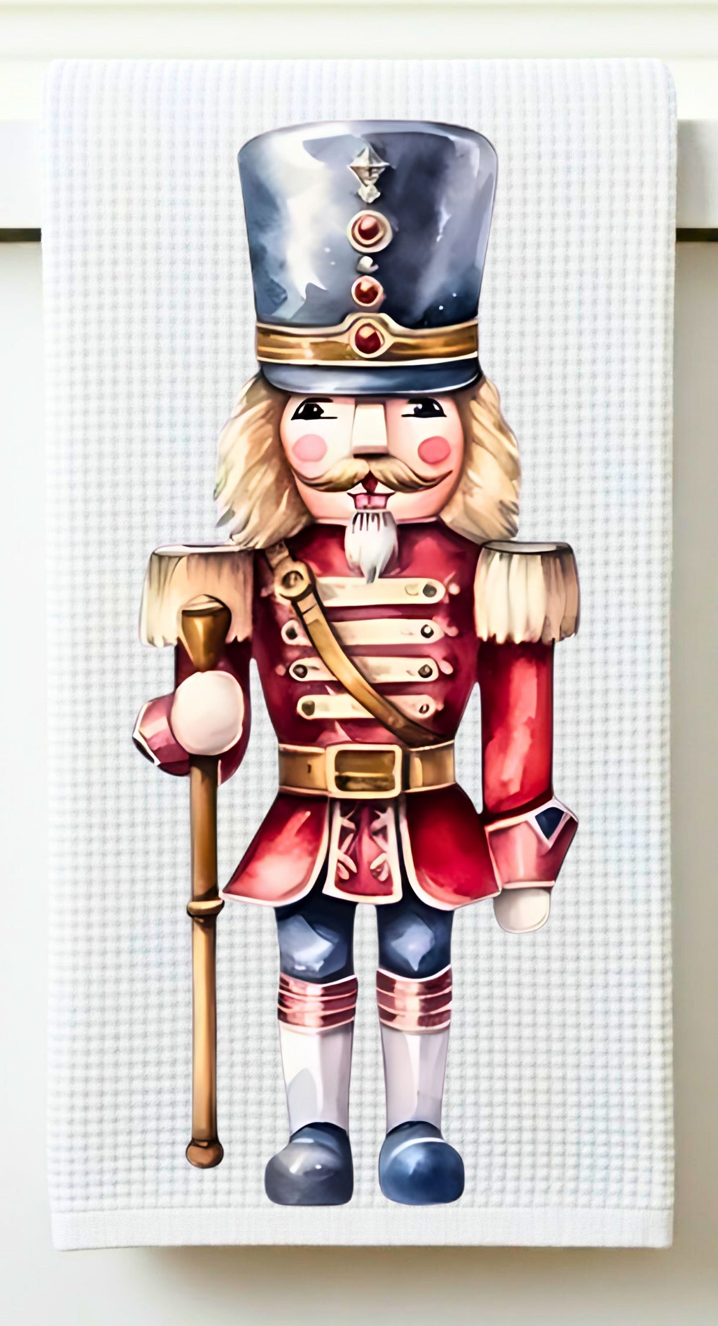 Classic Nutcracker Soldier Dish Towel