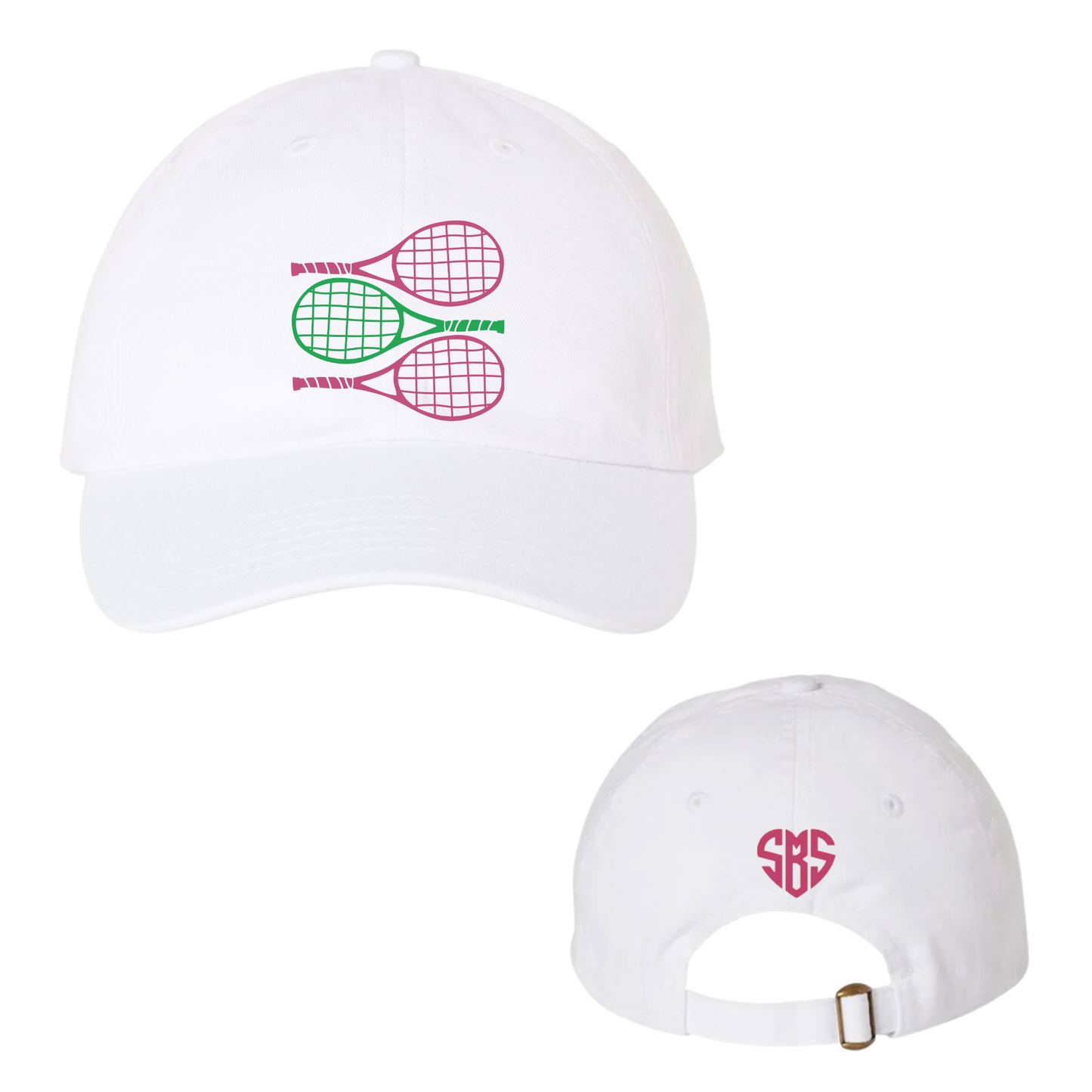 Stacked Racket Collection - Courtside Cap - Personalize It!