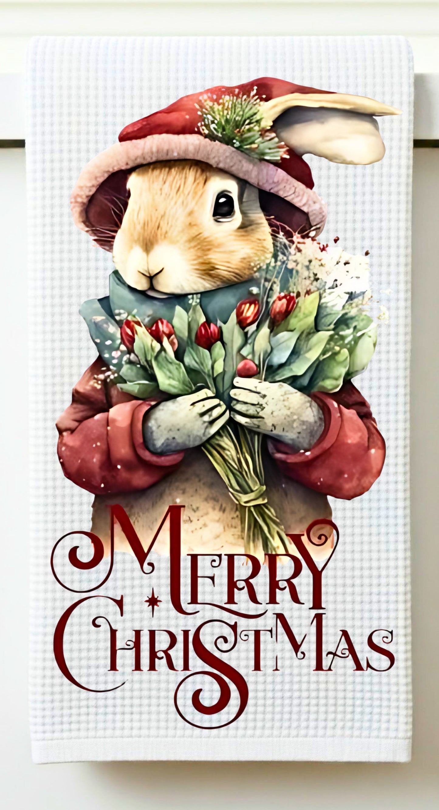 Vintage Rabbit Tea Towel