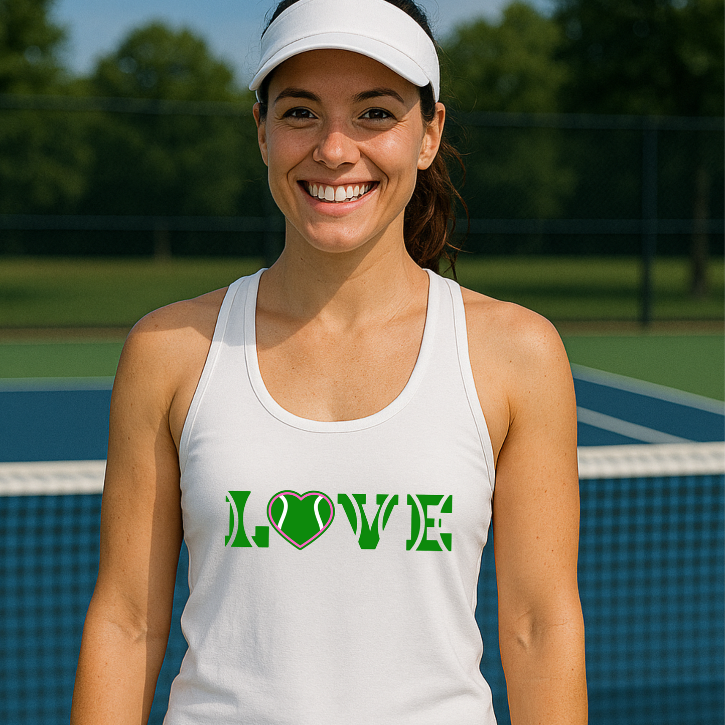 Love With A Heart Racerback Tank