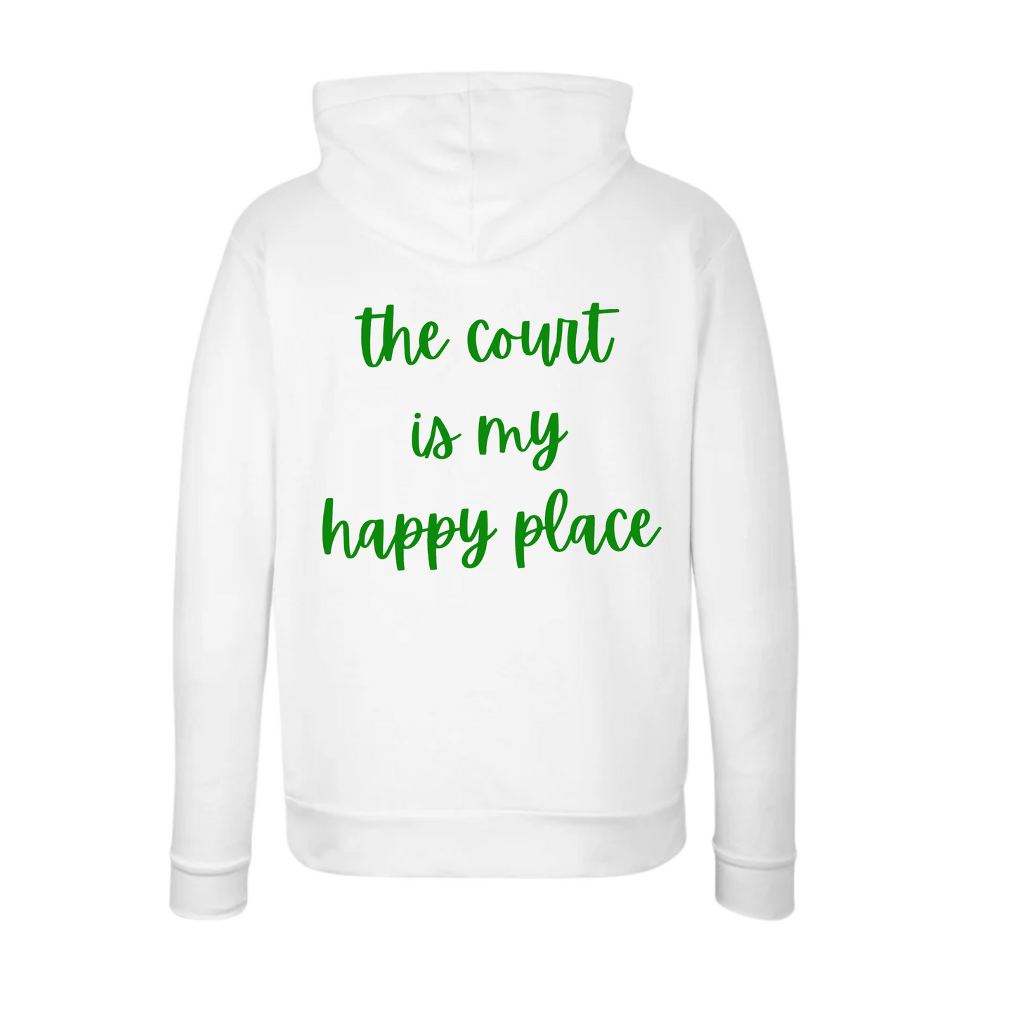 "The Court Is My Happy Place" Boyfriend Hoodie