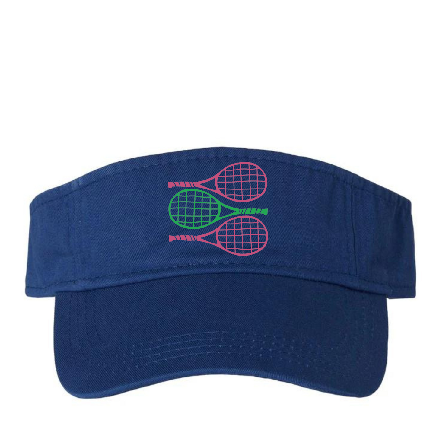 Stacked Rackets Collection - Game Day Visor - Personalize It!