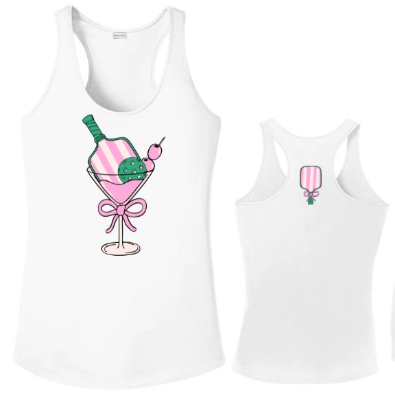 Sip & Serve in Style with Our Pickleball Martini Tank