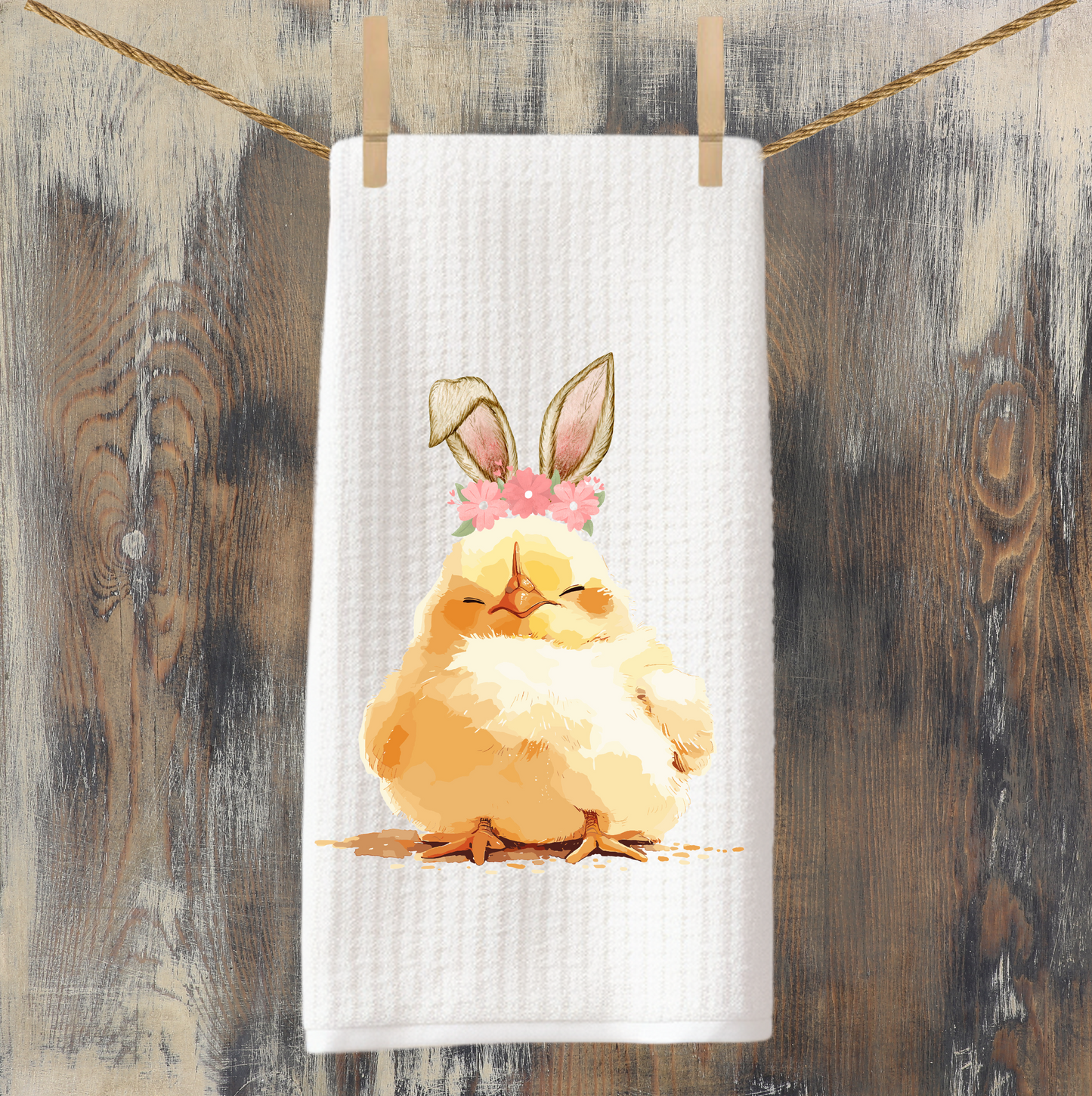 Easter Chick Tea Towel