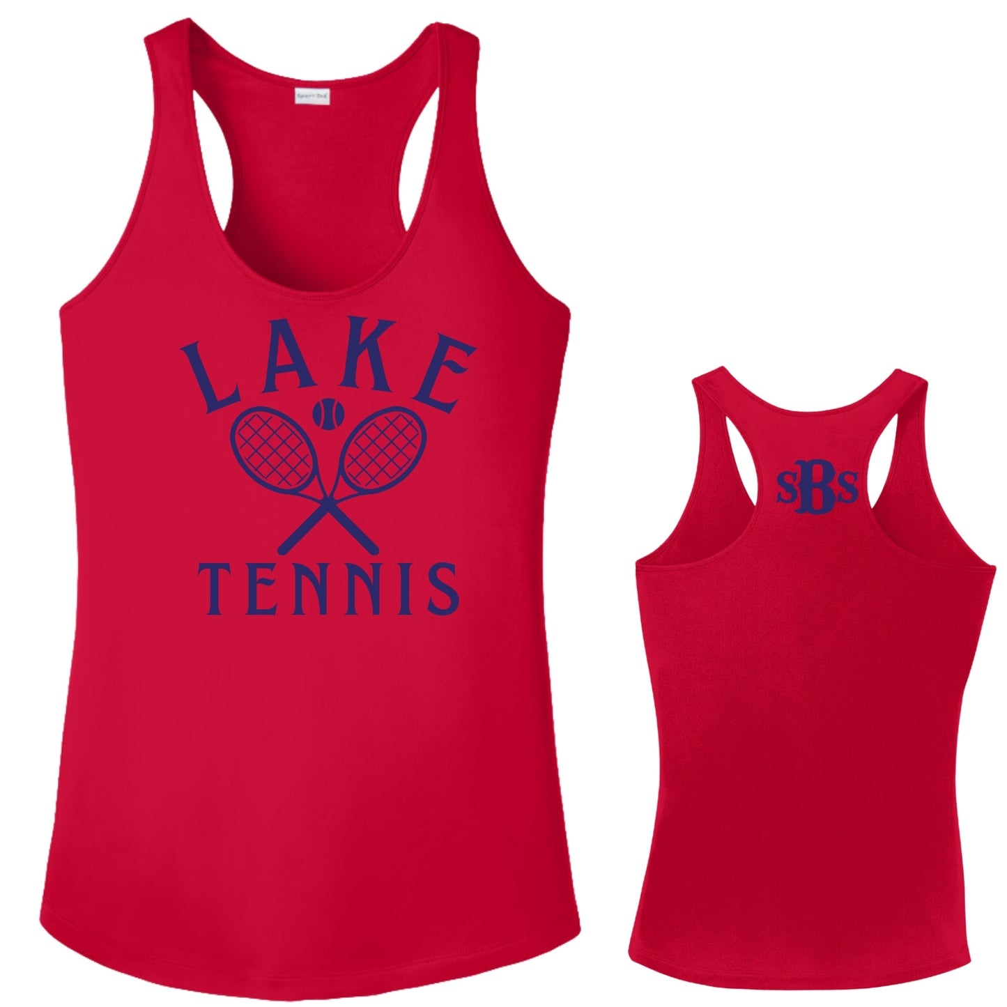 Your Team Tennis Monogram Racerback Tank – Customizable Women's Tennis Apparel