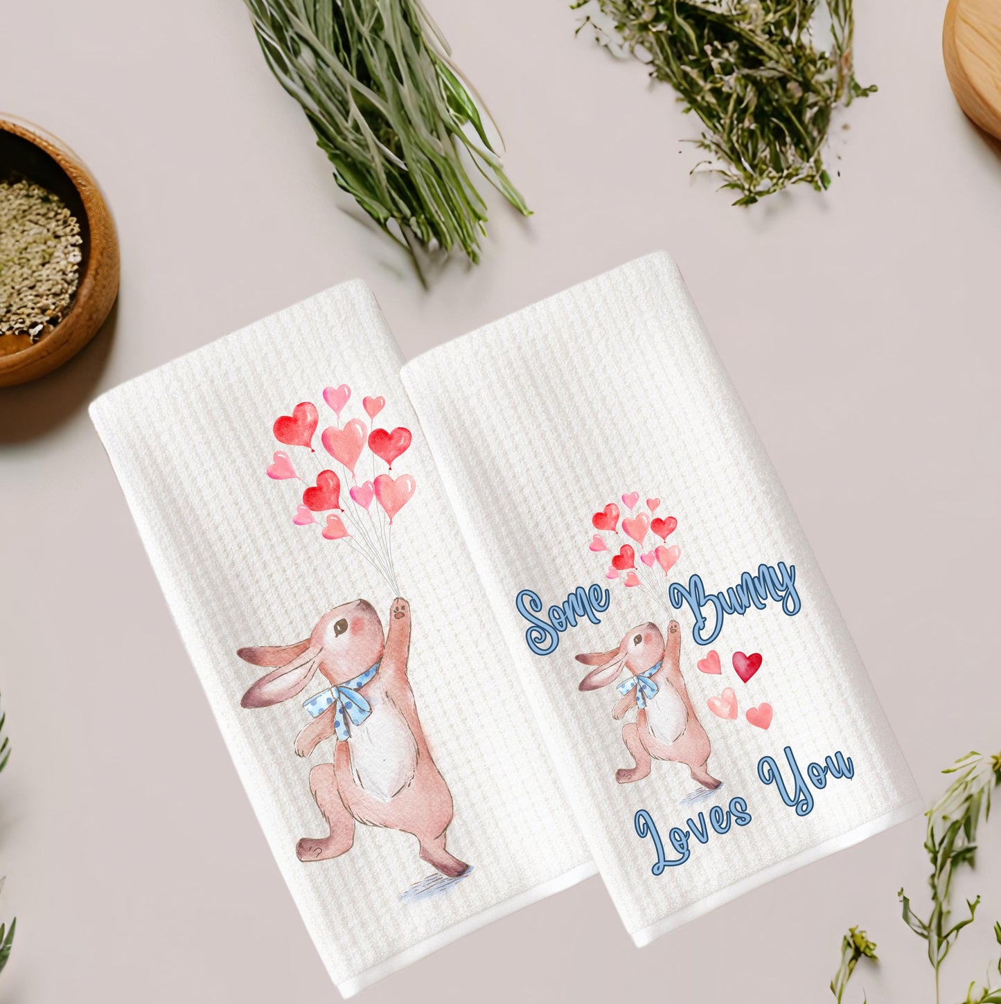 Bunny Rabbit Tea Towel