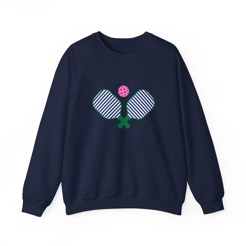 Pickleball Cross Paddle Sweatshirt