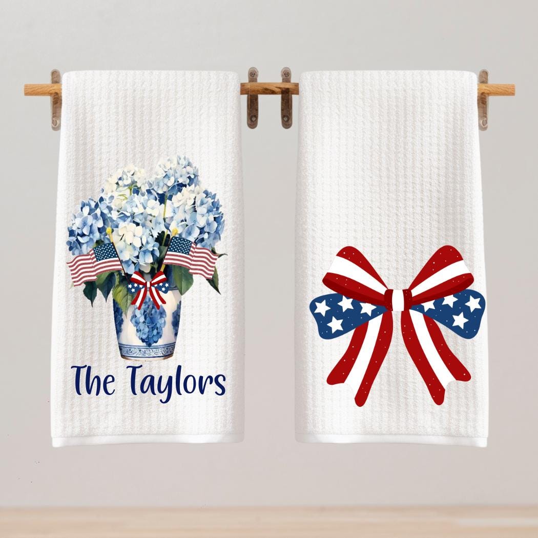 Preppy Patriotic Tea Towel Collection