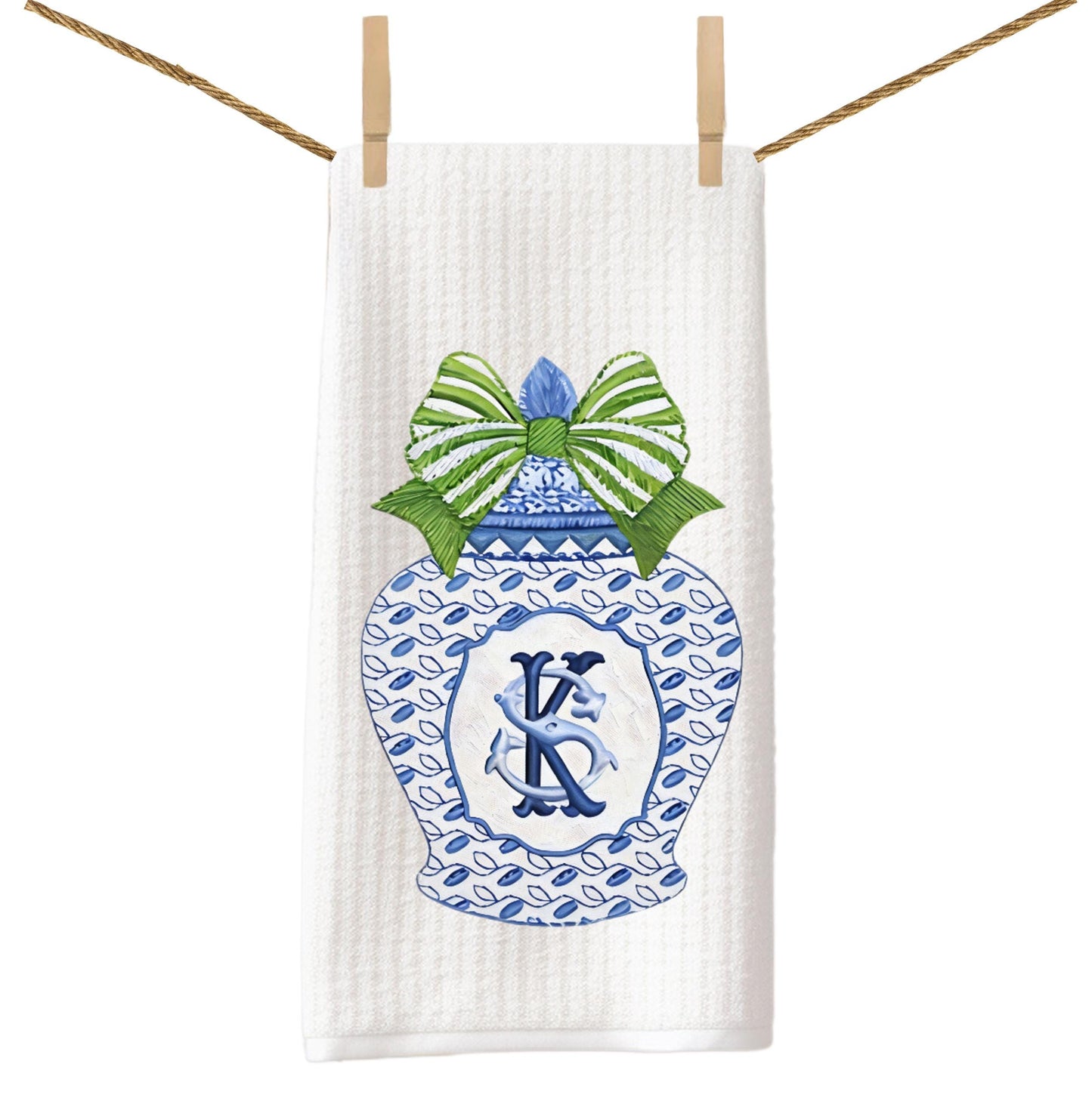 Monogram Tea Towel