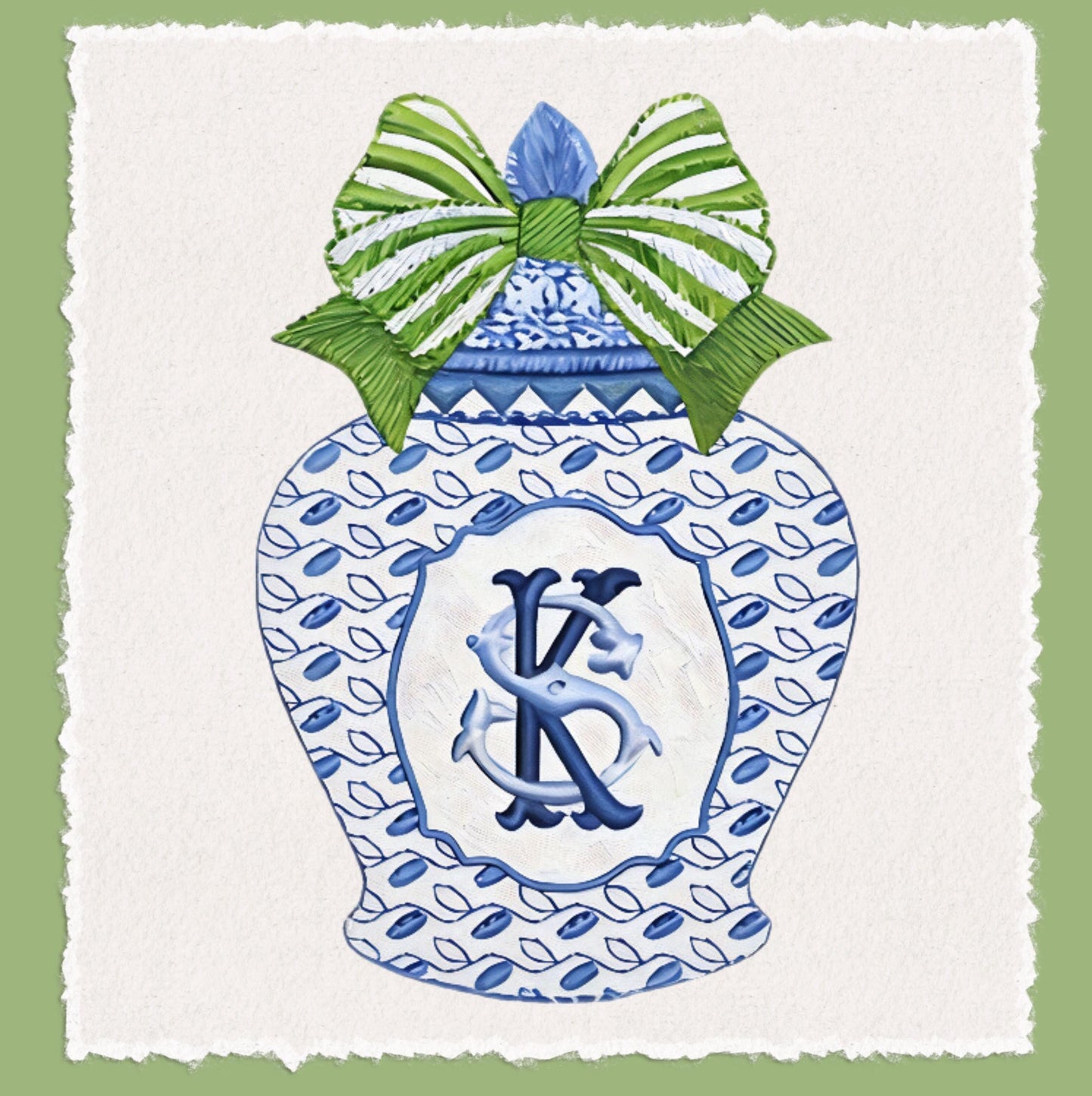 Monogram Tea Towel