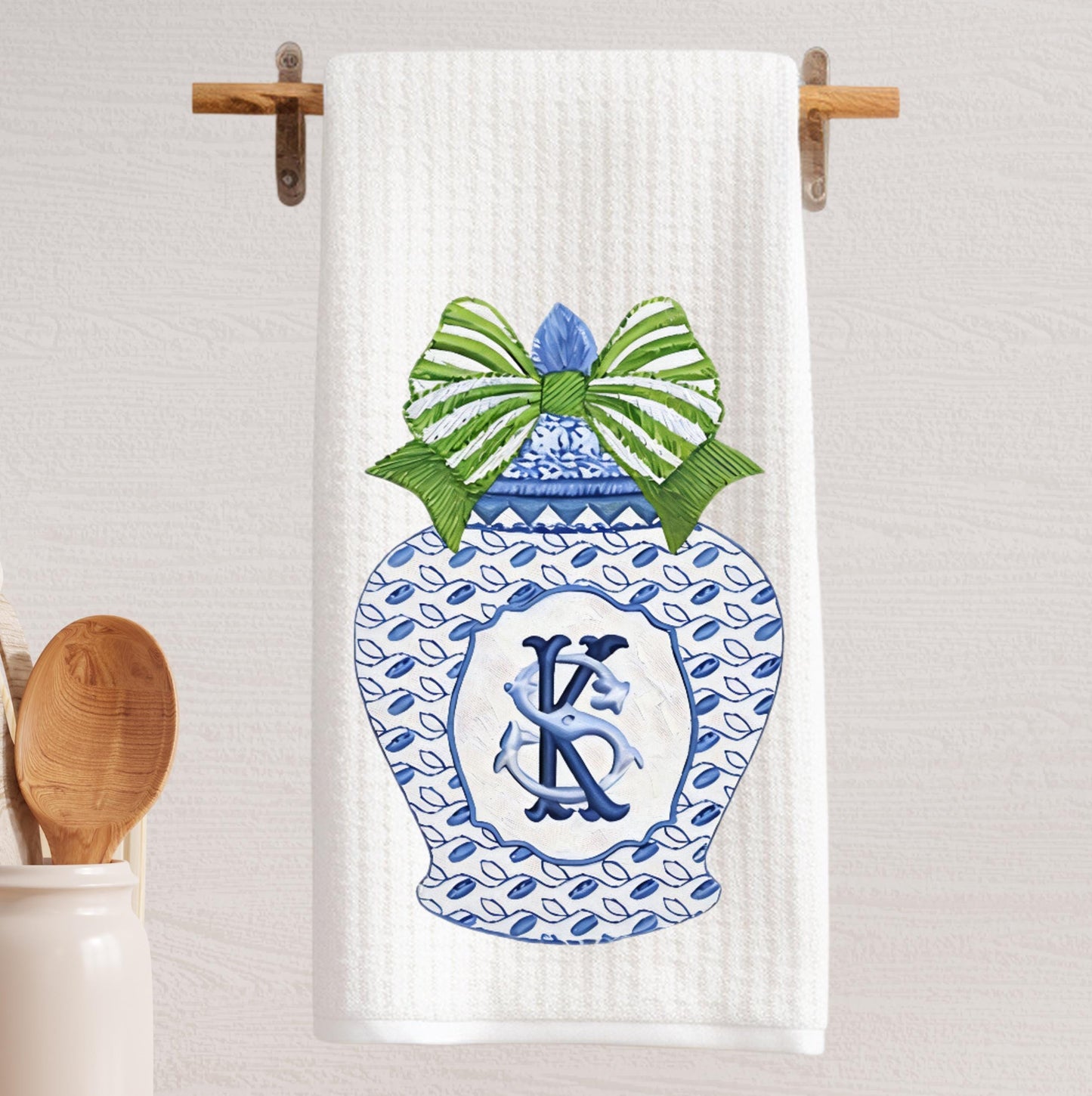 Monogram Tea Towel