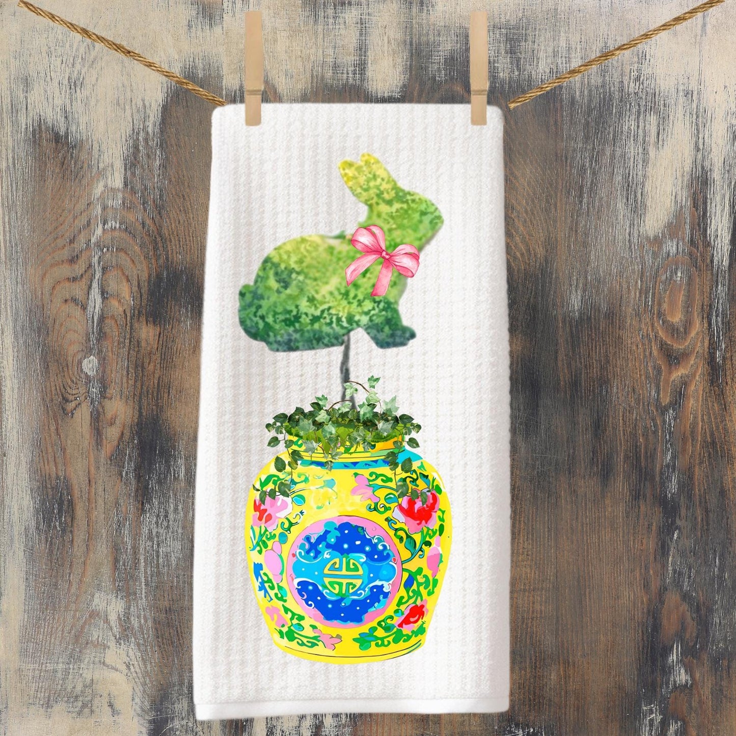 Multicolor Bunny Tea Towel Collection