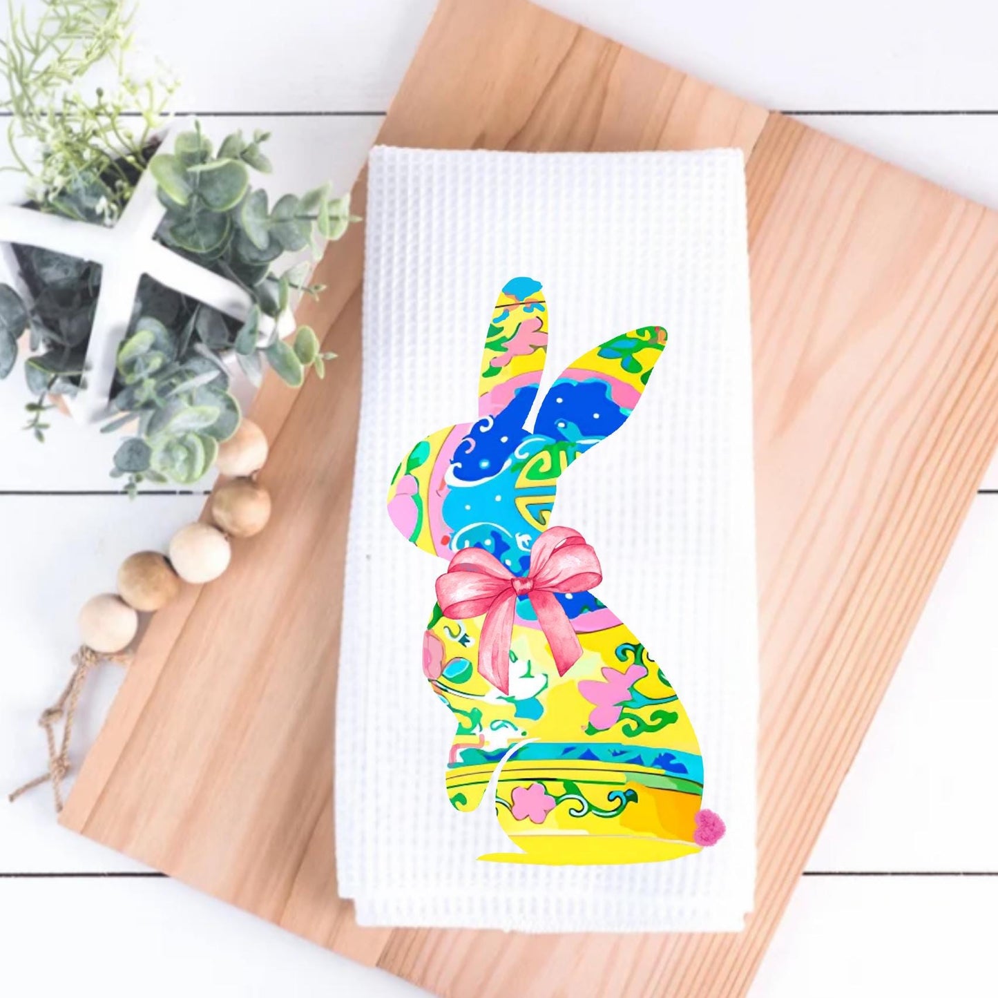 Multicolor Bunny Tea Towel Collection