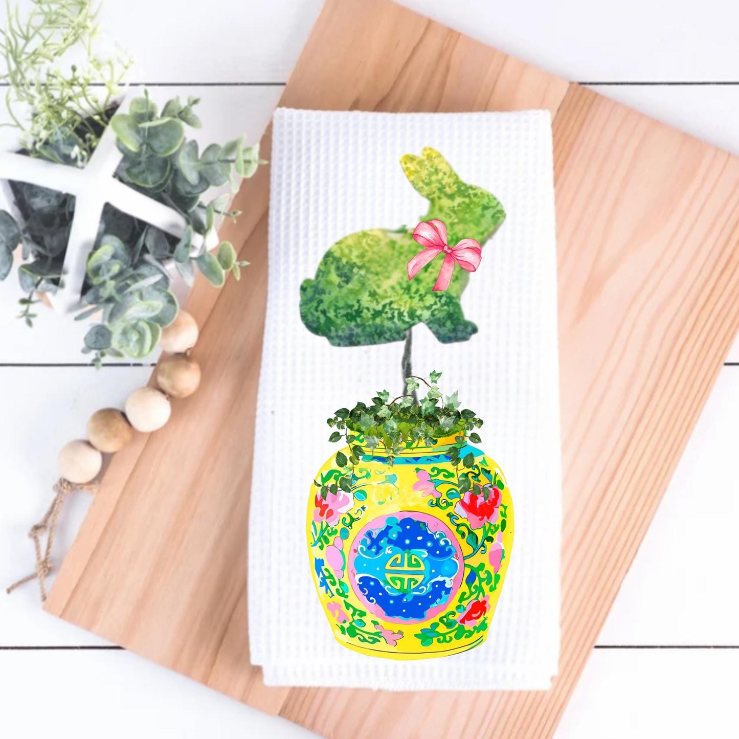 Multicolor Bunny Tea Towel Collection