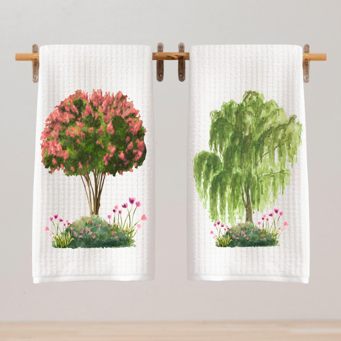 Crepe Myrtle Tree Tea Towel