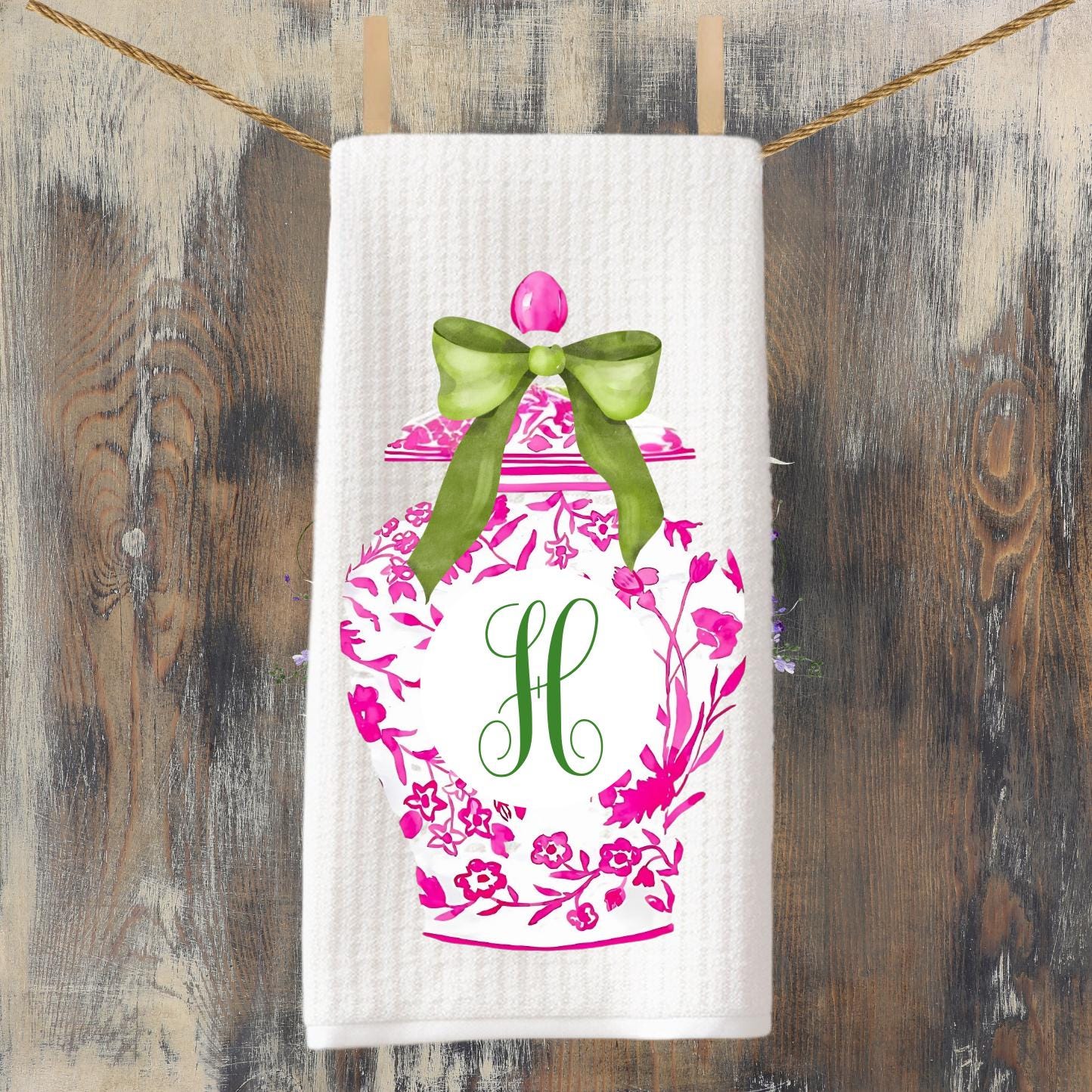 Pink & Green Chini Ginger Jars