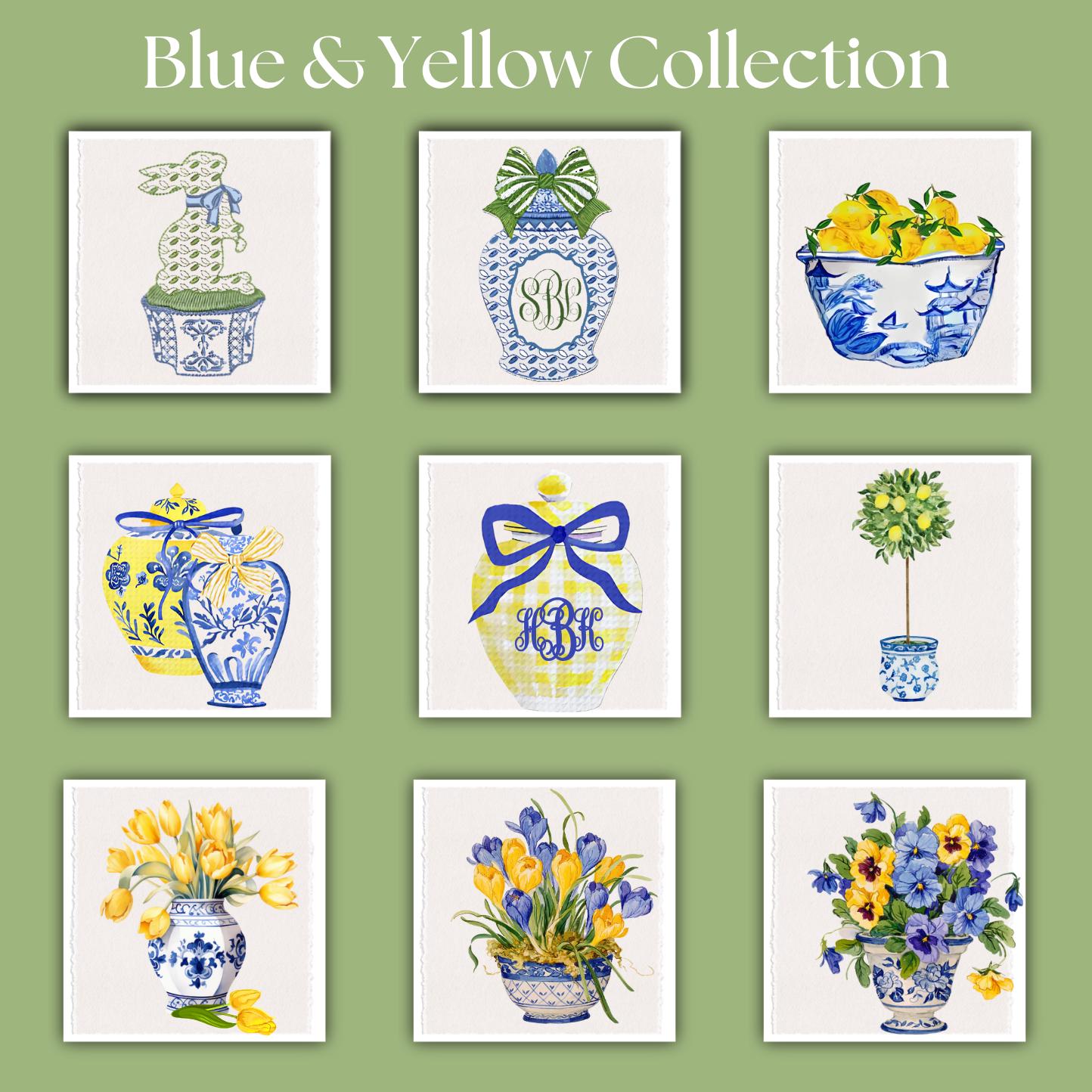 Lemon Vase Tea Towel