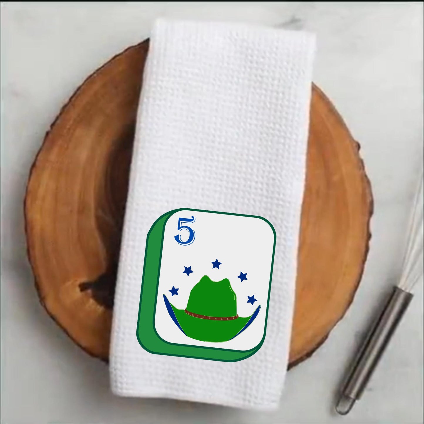Texas Mahjong Tea Towel Collection