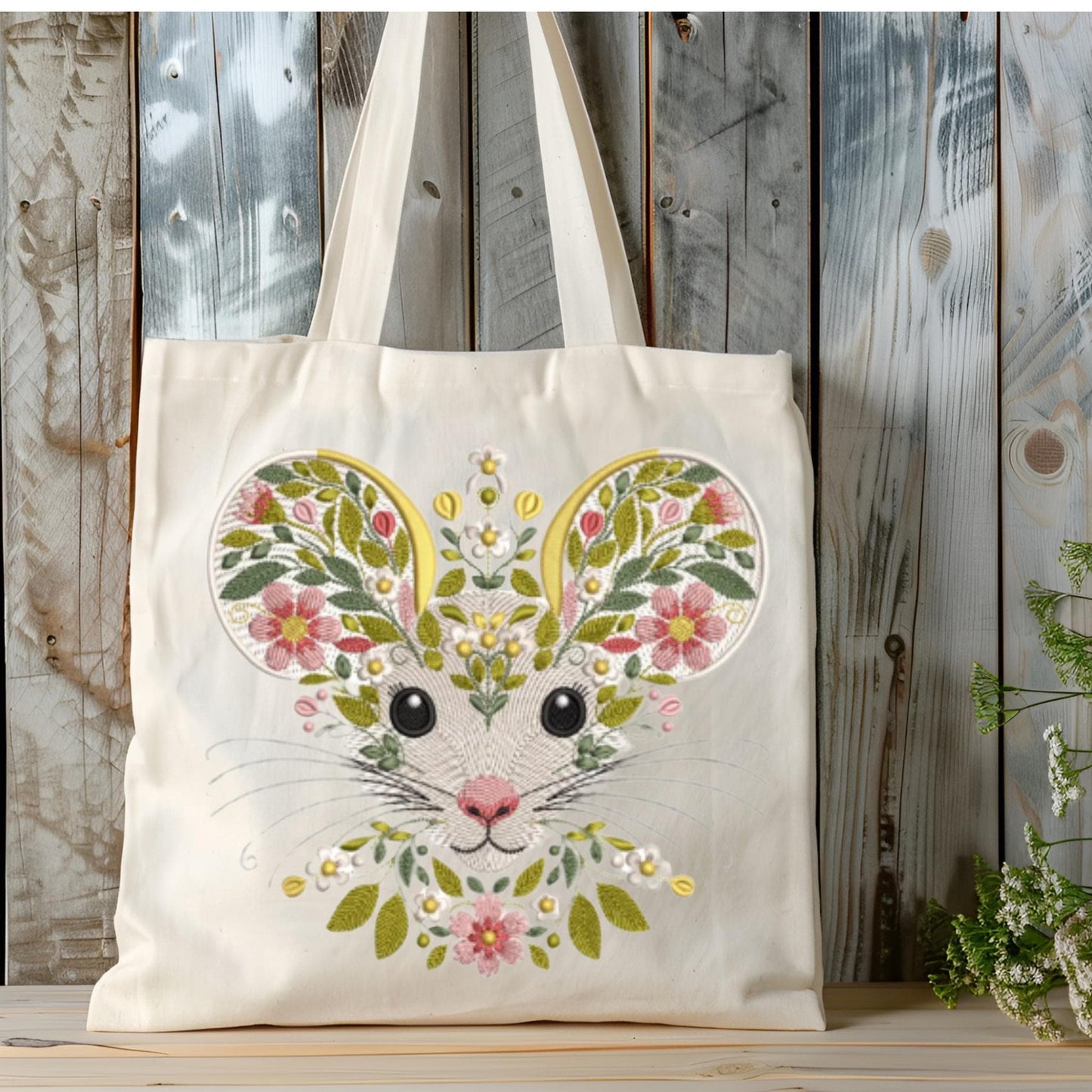 Floral Bunny & Mouse Tea Towel Collection