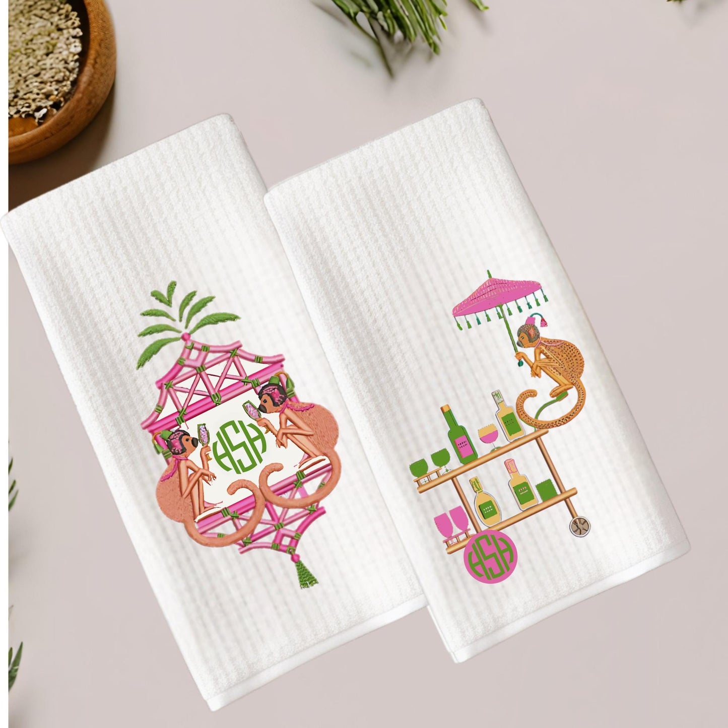 Preppy Palm Beach Tea Towel Collection