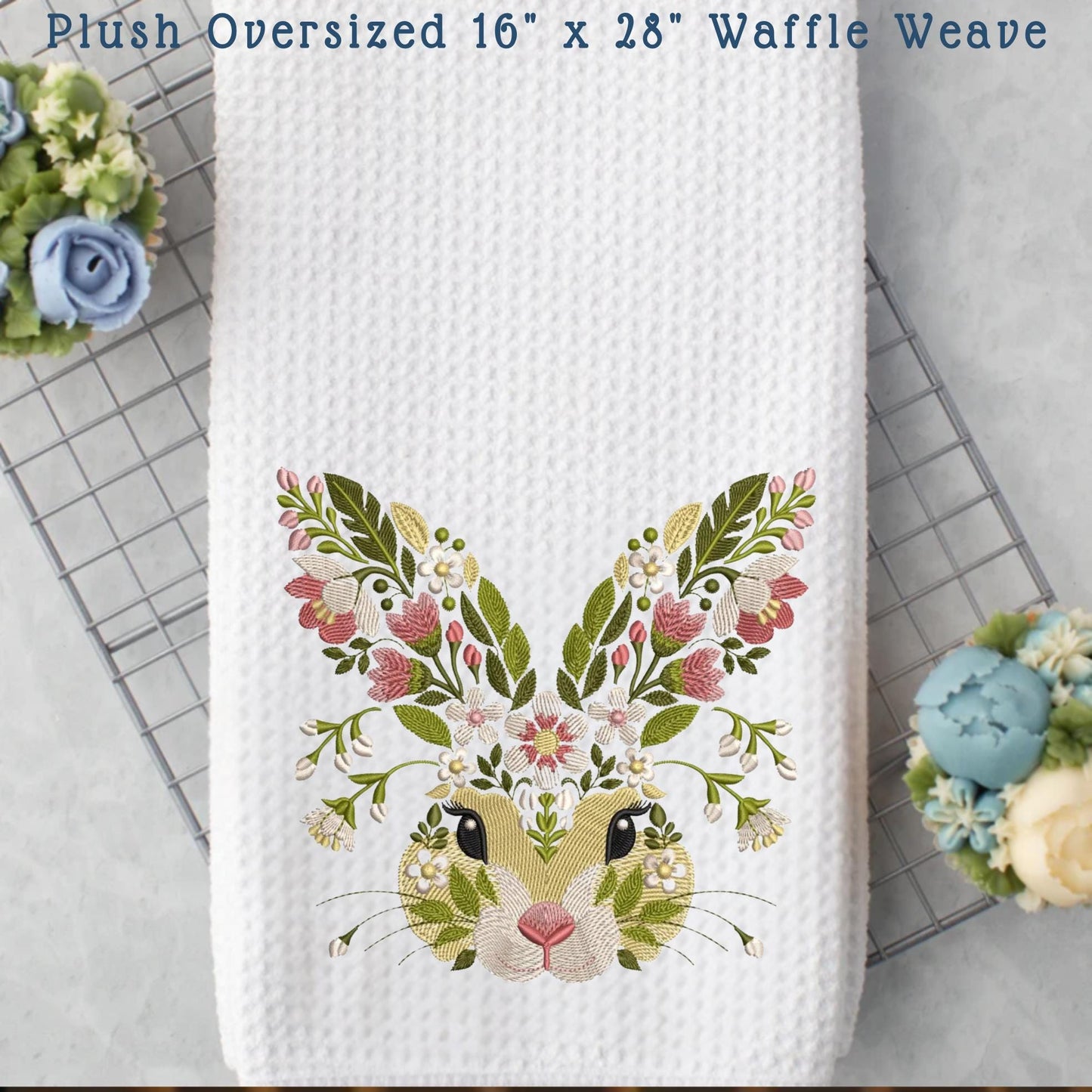 Floral Bunny & Mouse Tea Towel Collection