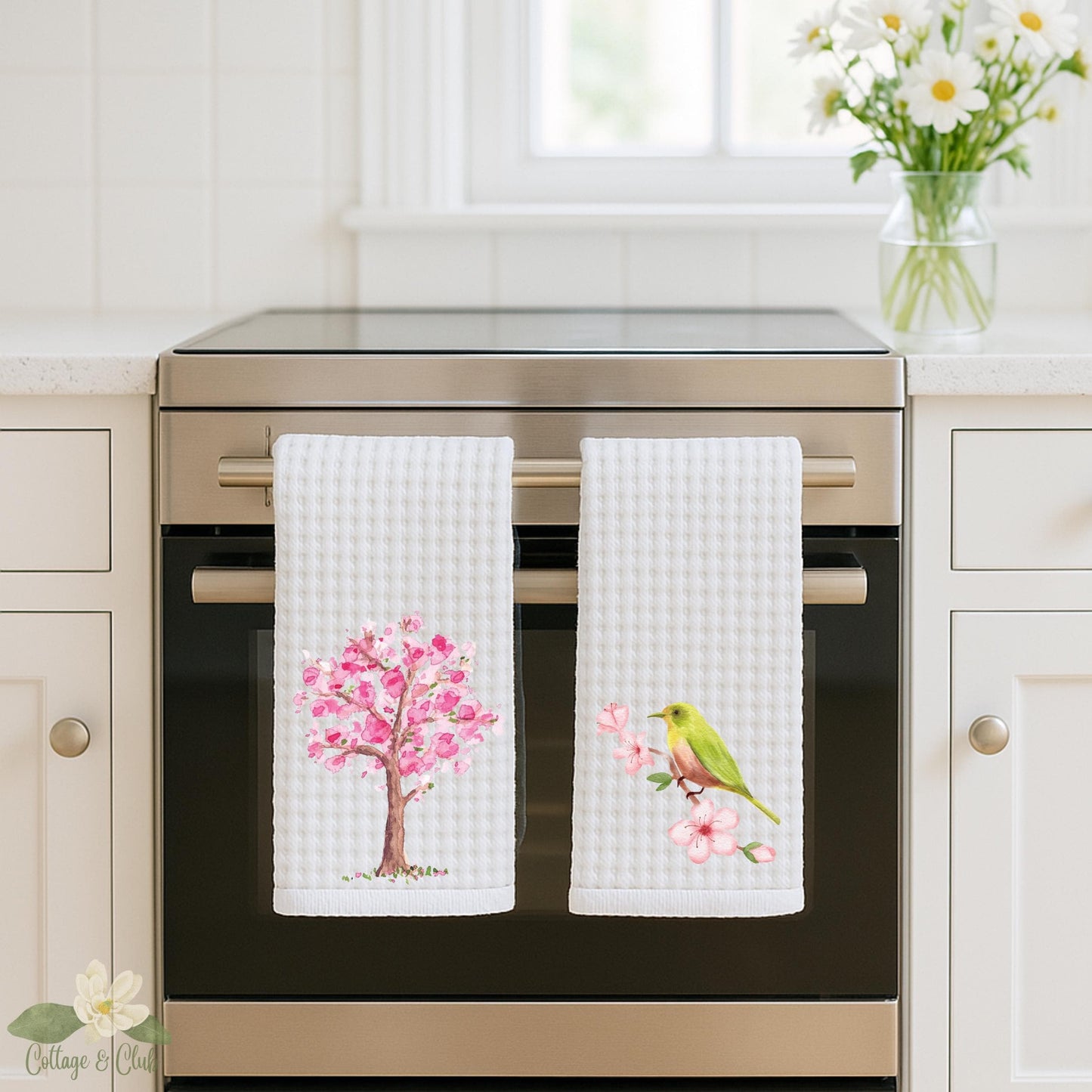 Cherry Blossom Tea Towel Set