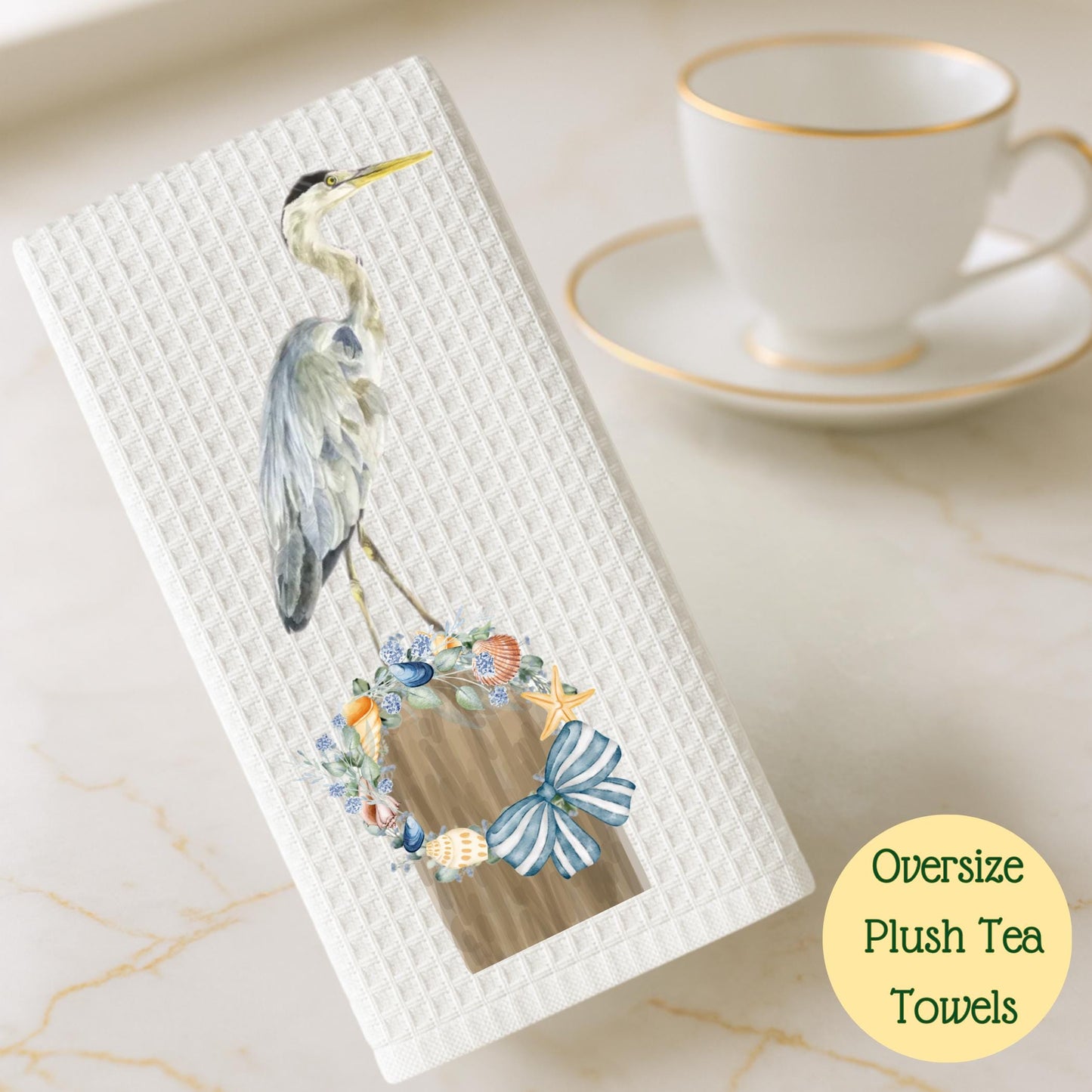 Egret Coastal Tea Towel Set