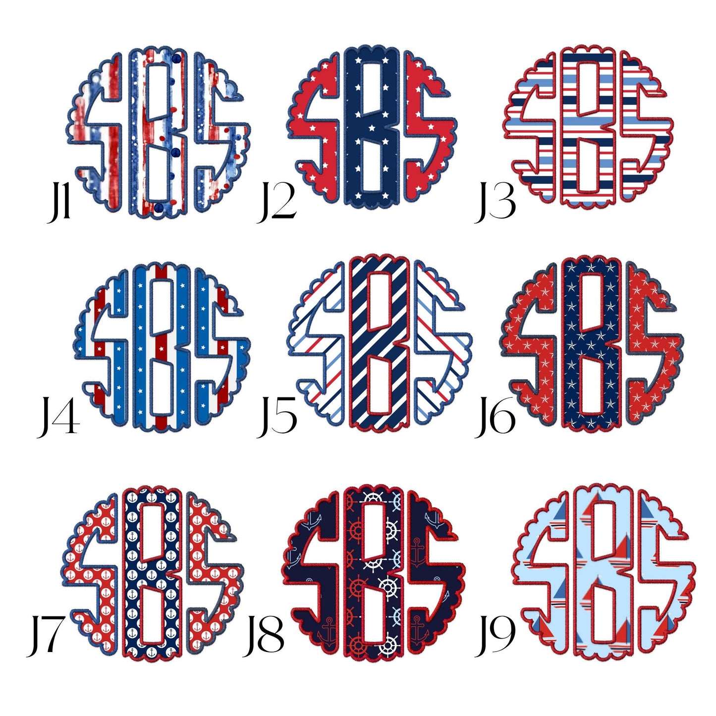 Monogrammed T- Shirt / Patriotic Independence Day / Preppy Monogram Shirt/ Initials Shirt/ Personalized Shirt/ Custom Gift for her / America