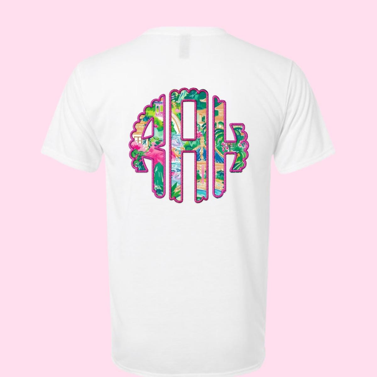 Monogrammed T- Shirt / Patriotic Independence Day / Preppy Monogram Shirt/ Initials Shirt/ Personalized Shirt/ Custom Gift for her / America