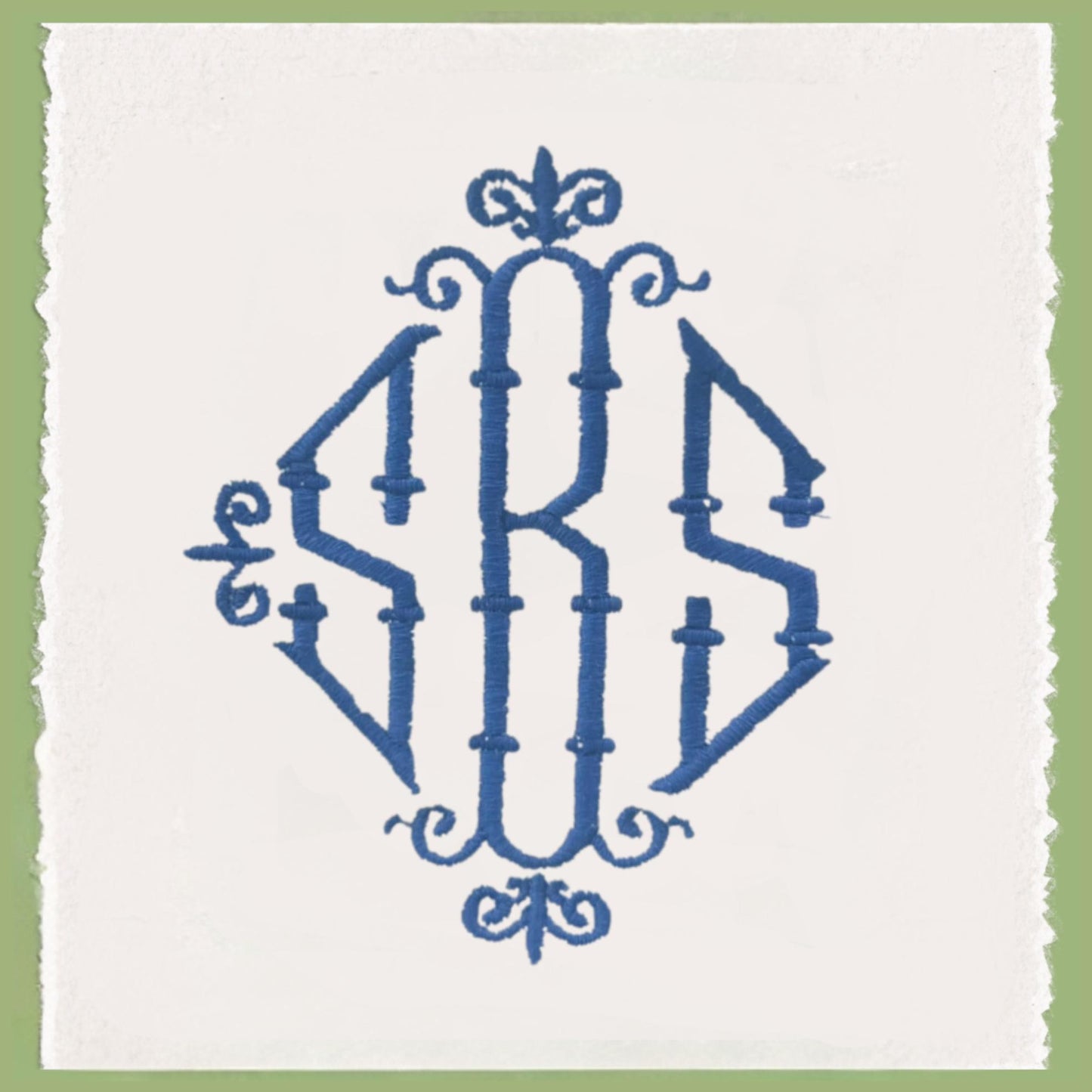 Embroidered Monogram Tea Towel Personalized Gift Preppy Kitchen Decor Hostess Birthday Gift For Her Kitchen Dish Towel Blue and White Decor