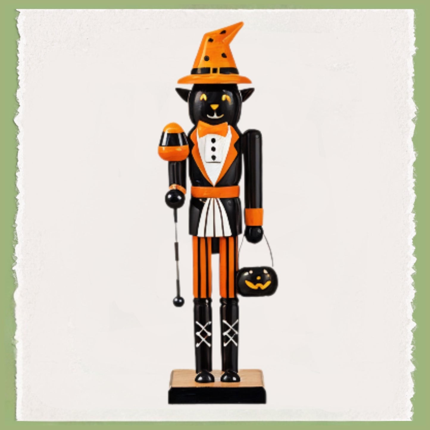 Personalized Halloween Nutcracker Tea Towel | Custom Kitchen Decor Gift for Her, Mom, Fall Halloween, Black & White Decor, Hostess Gift