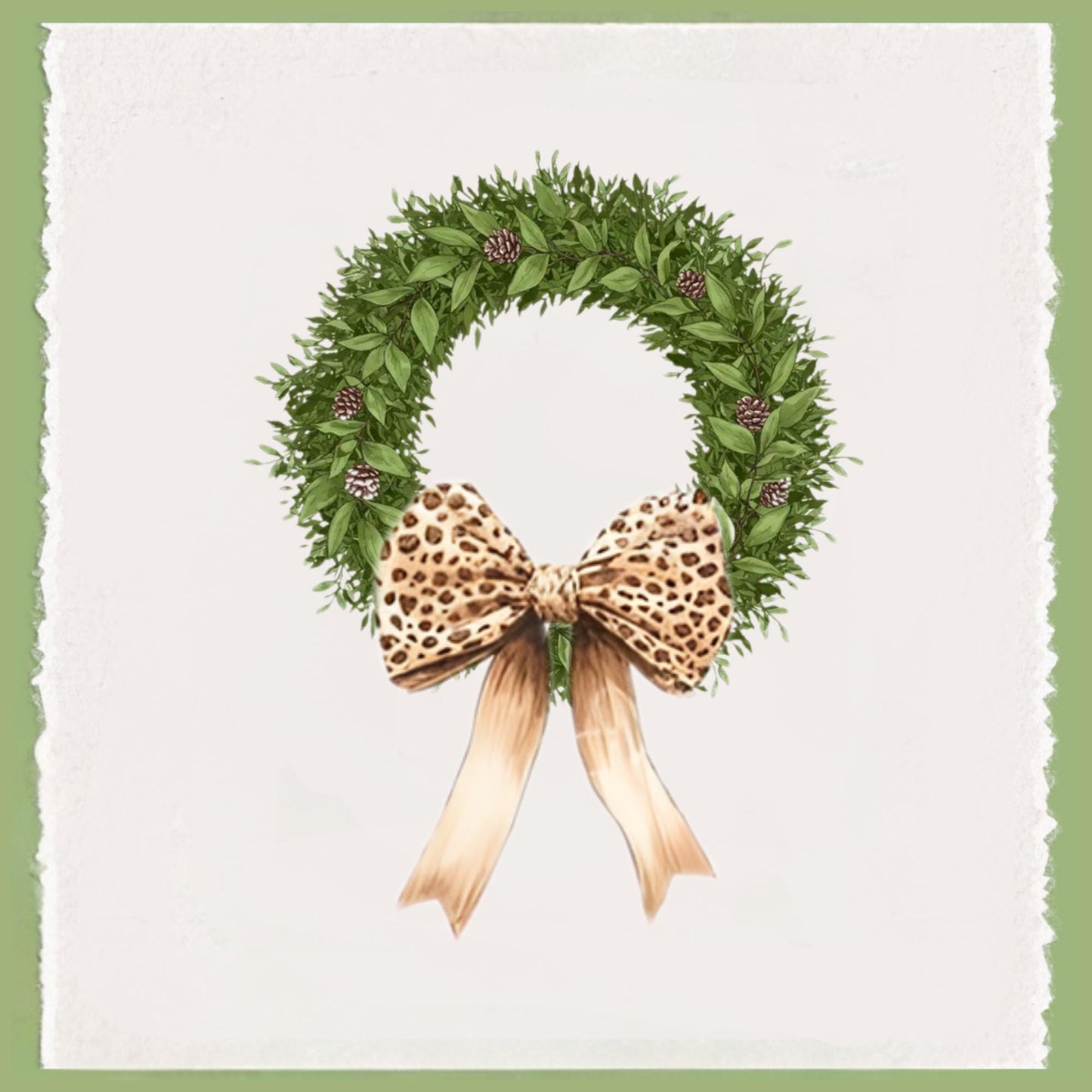 Preppy Pink and Green Christmas Tote Bag - Reusable Shopping Bag - Custom Gift Bag