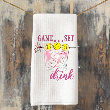 Game Set Drink Tea Towel