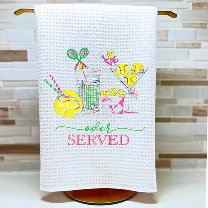 Tennis Overserved Tea Towel