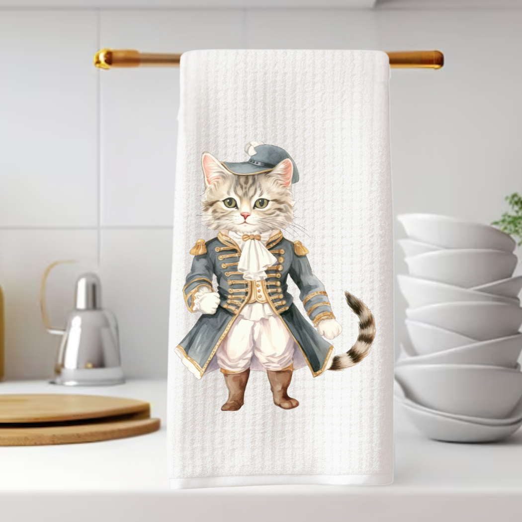 Victorian Cat Collection Tea Towel