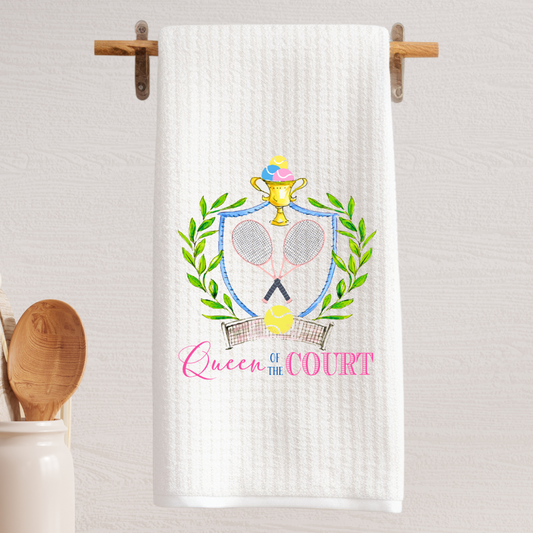 Queen of The Court Tea Towel