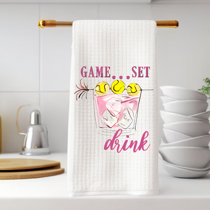 Game Set Drink Tea Towel