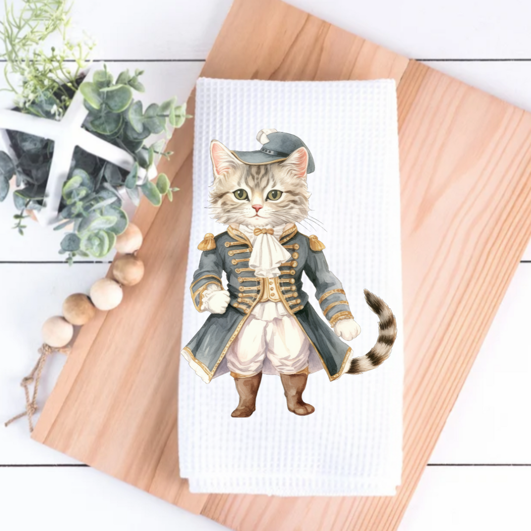 Victorian Cat Collection Tea Towel