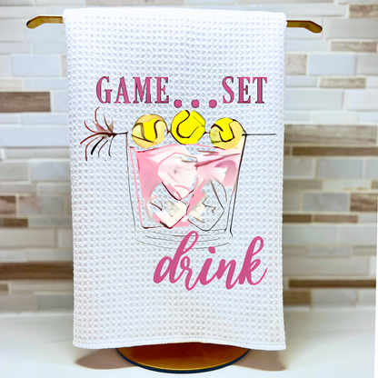 Game Set Drink Tea Towel