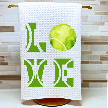 LOVE Tennis Flour Sack  Dish Towel