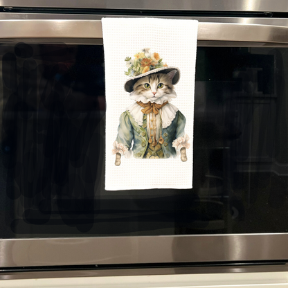 Victorian Cat Collection Tea Towel