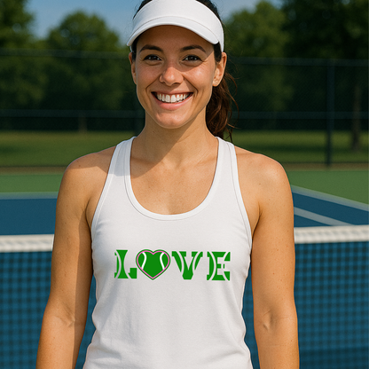 Love With A Heart Racerback Tank