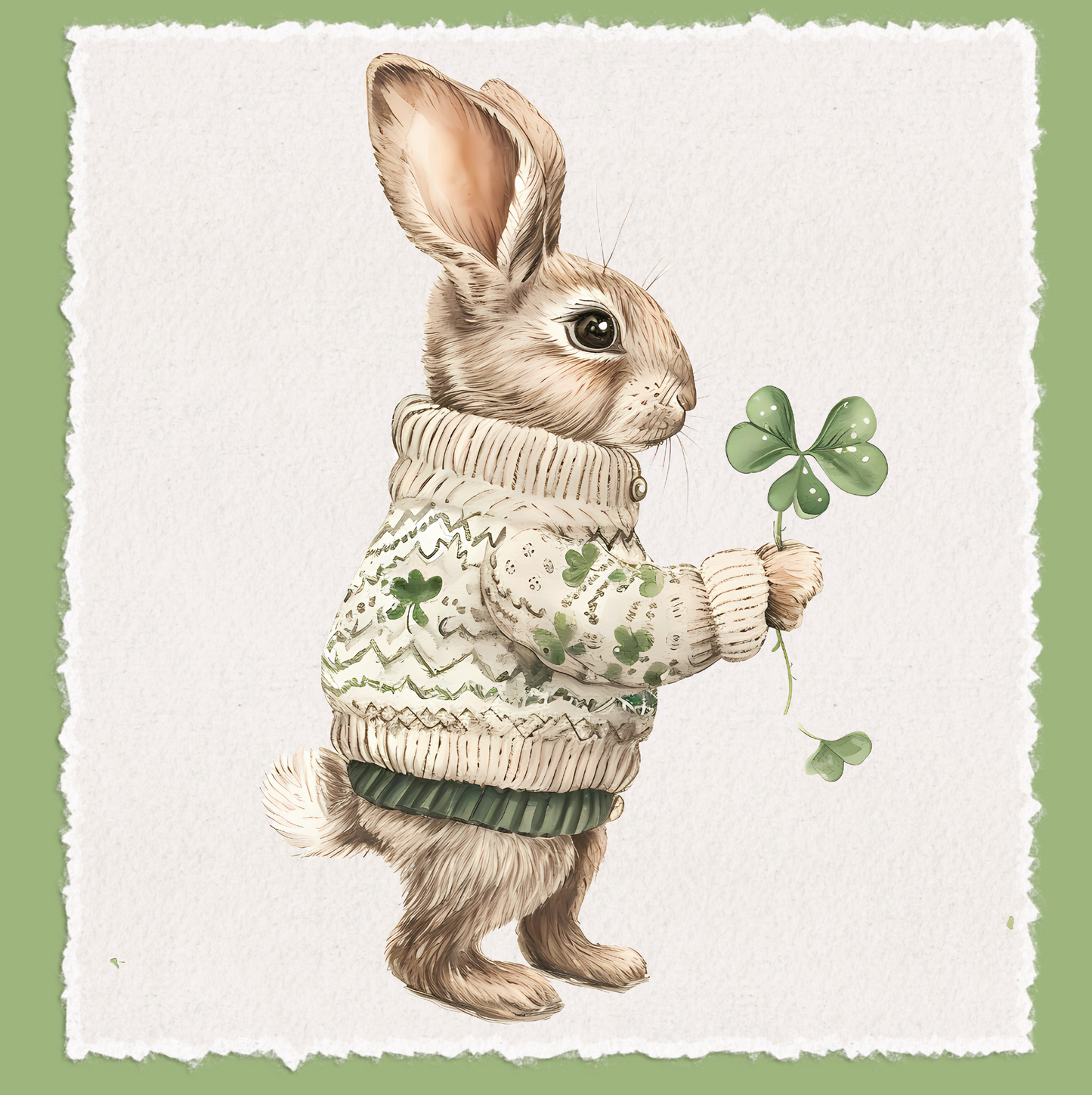 St Patrick’s Day Bunny Tea Towel