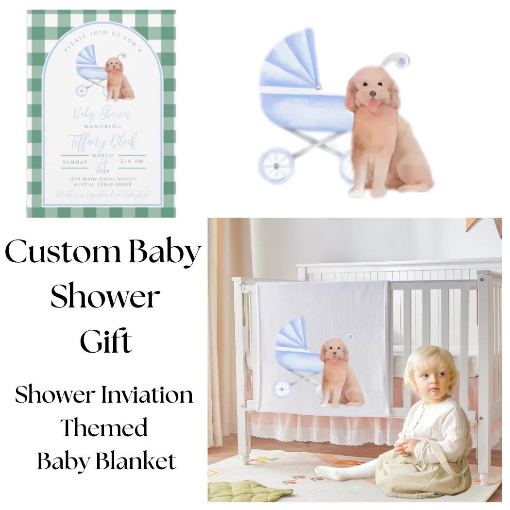 Individuelle Babypartydecke