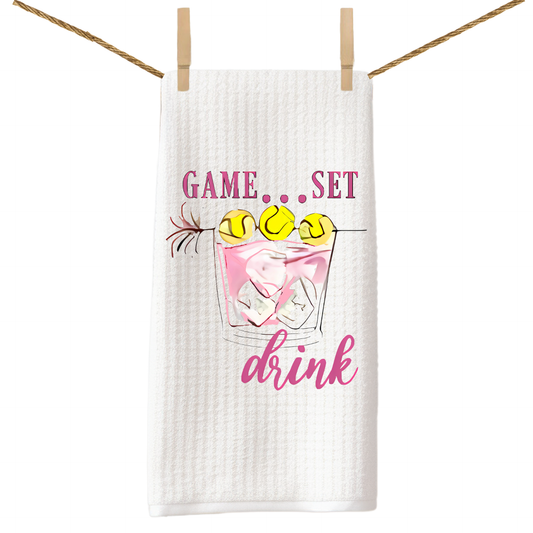 Game Set Drink Tea Towel