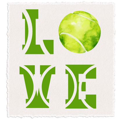 LOVE Tennis Flour Sack  Dish Towel