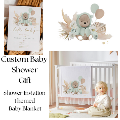 Individuelle Babypartydecke