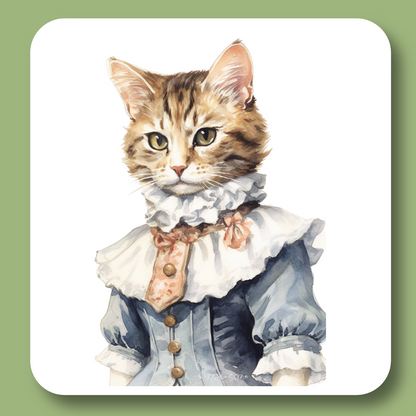 Victorian Cat Collection Tea Towel